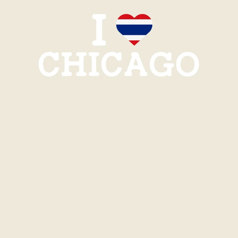 I love Chicago Cool Thailand Wrong Flag Lover Wortspiel