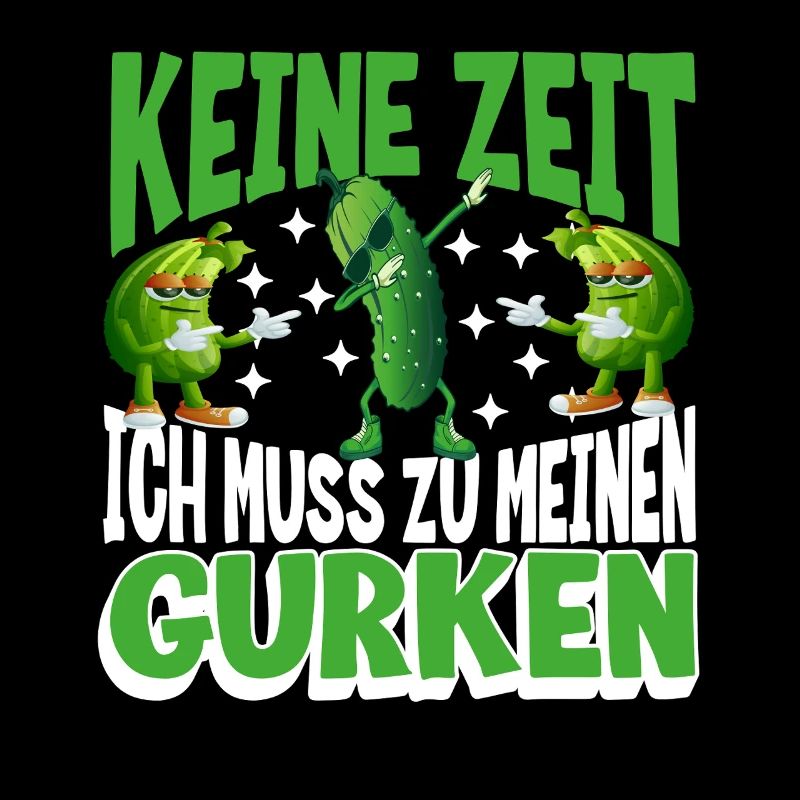 Funny cucumber gardener saying design for vegetables