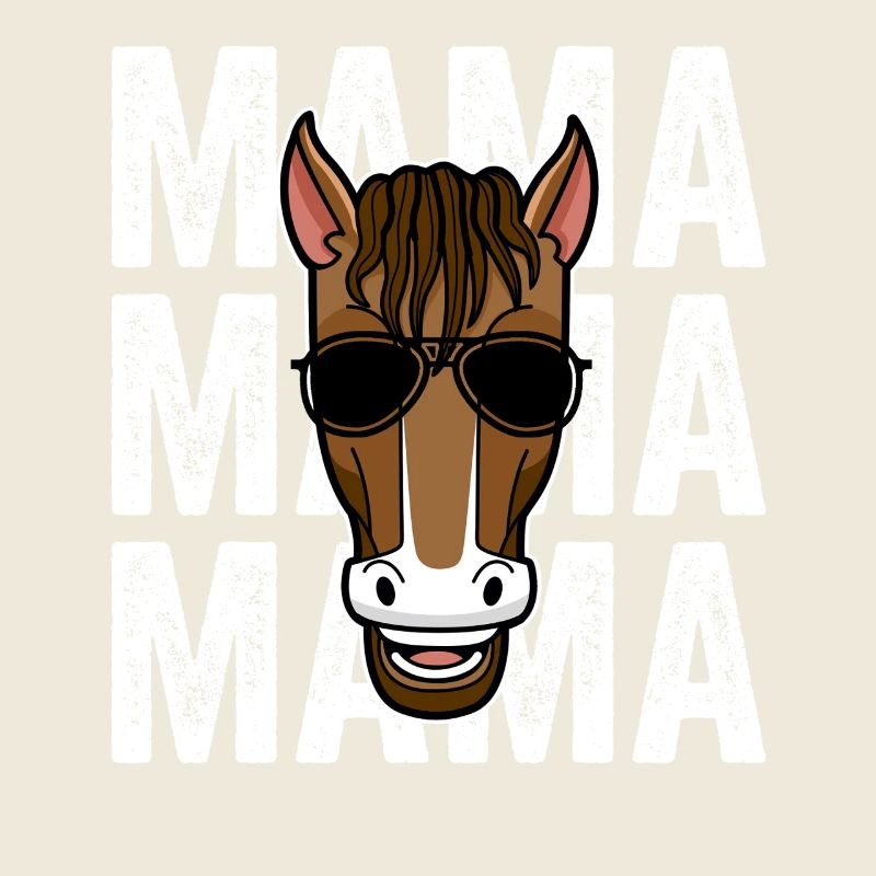 Reiten Mama Mutter Pferd