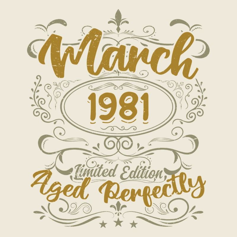 Mars 1981 cadeau fête d'anniversaire | March 1981