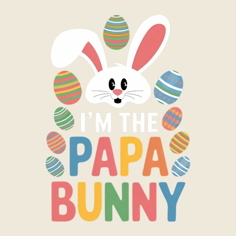 Drôle de lapin de Pâques papa Conception de Pâques