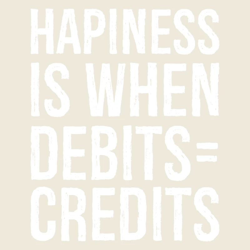 hapiness is when debits credits