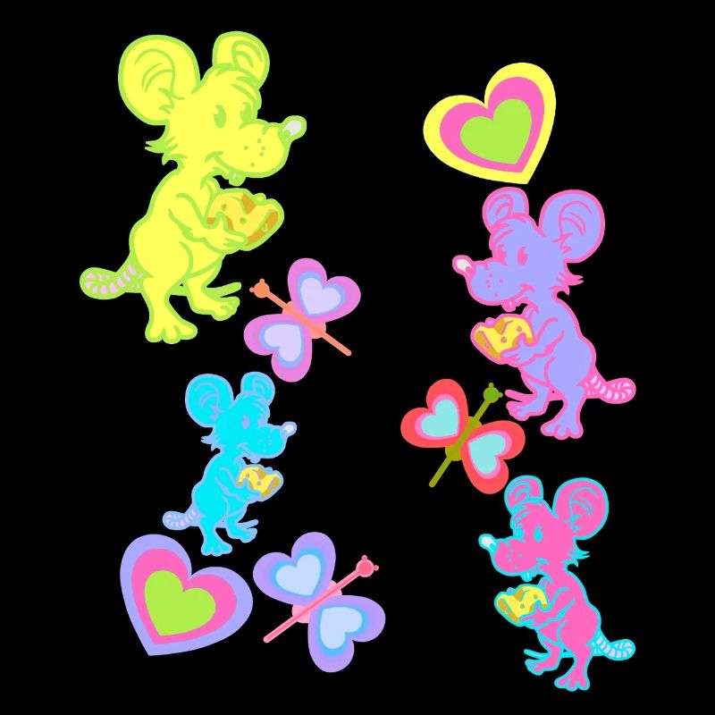 Mouse Mice Retro Vintage Old School Kids