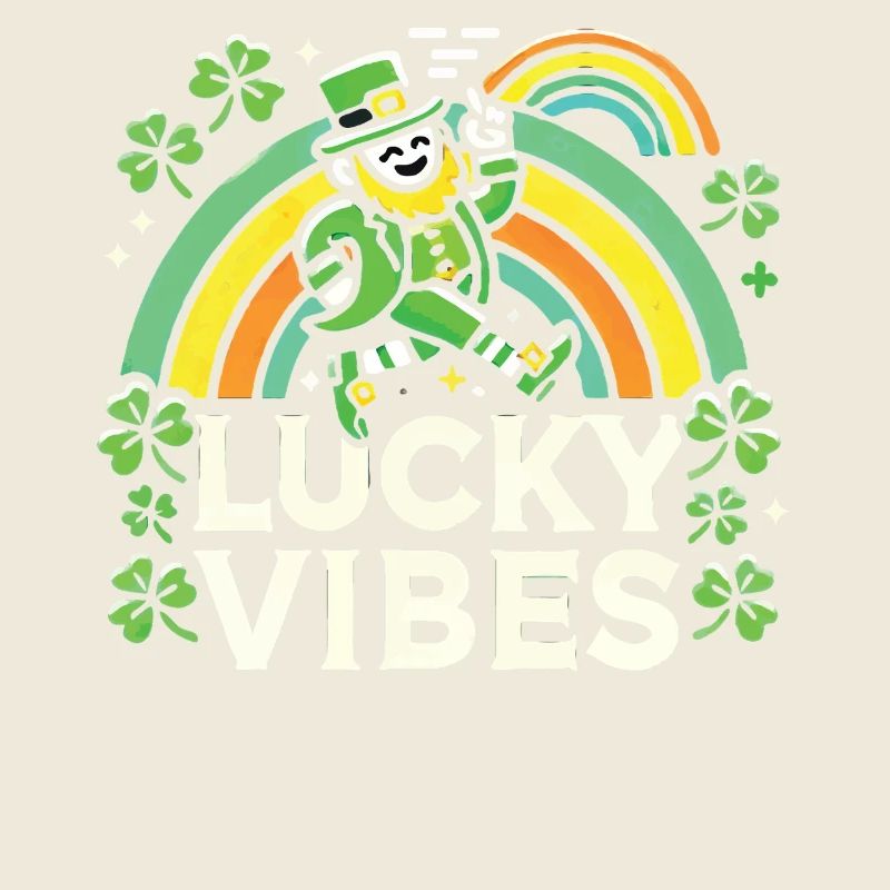 St. Patrick's Day Lucky Vibes Regenbogen