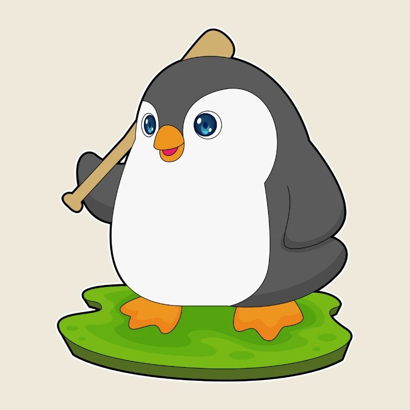 Pinguin Baseball Baseballschläger