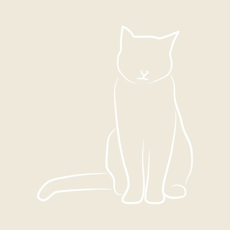 Katze Skizze