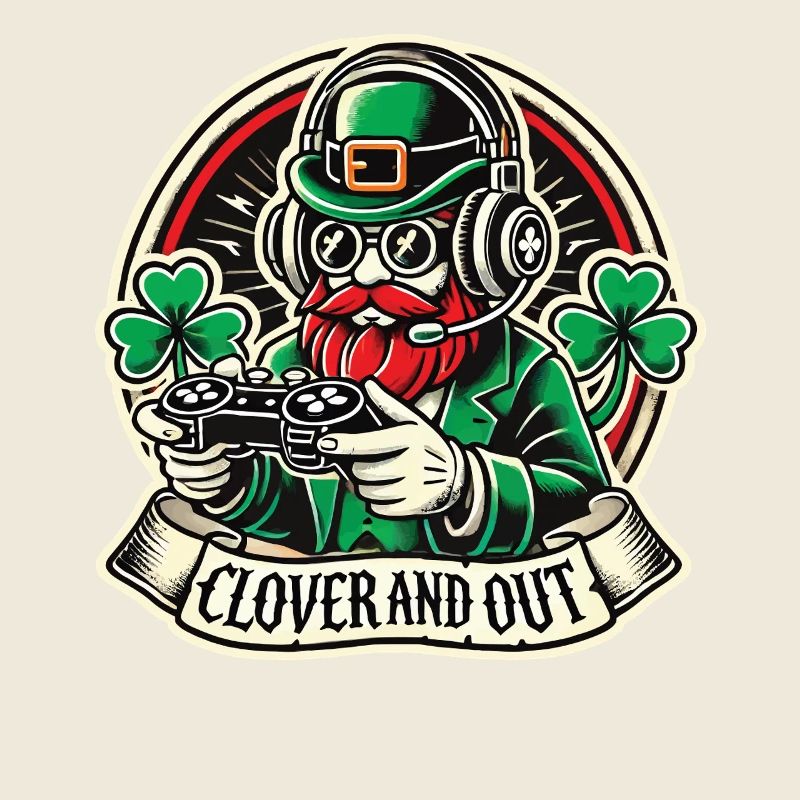 Motif de jeu trèfle et extérieur de la Saint-Patrick
