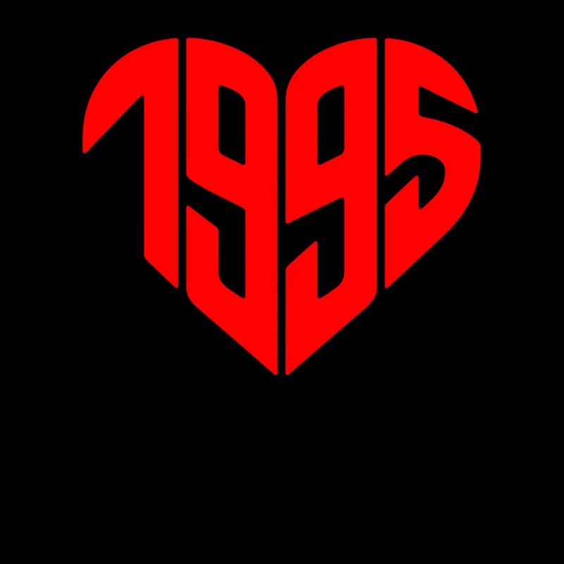 1995 Heart Year 1995 30th Birthday Gift