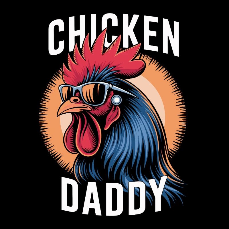 Chicken Daddy Chickens Father's Day Poultry Farmer Rooster