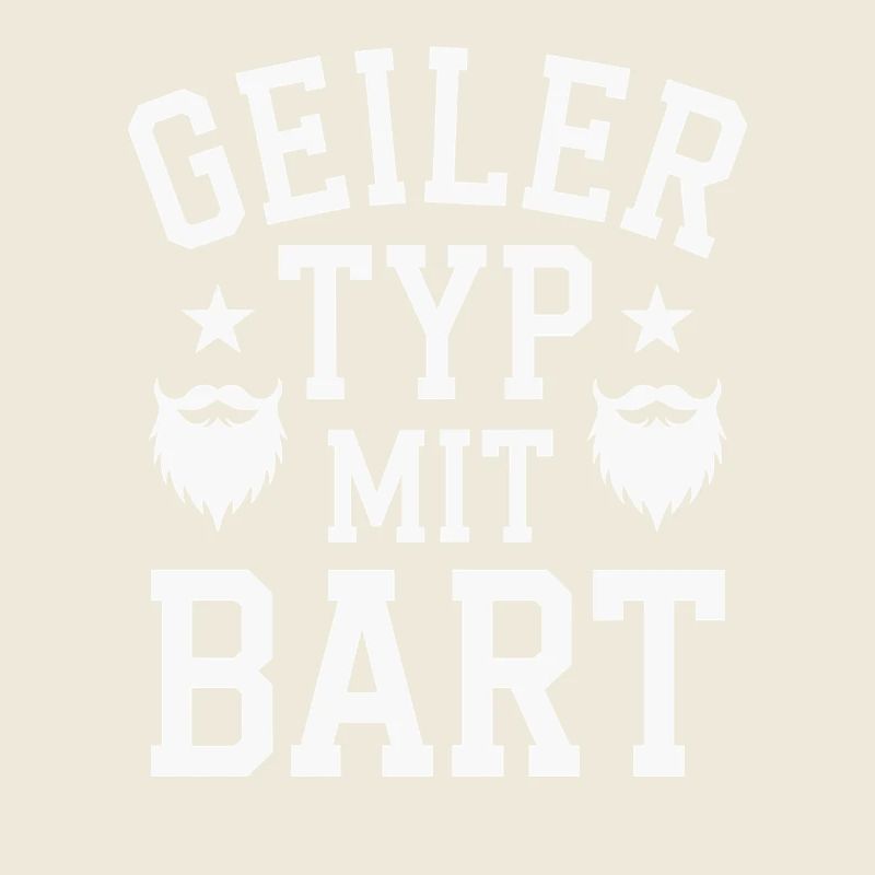 Geiler Typ Mit Bart Bartträger Barbier Vollbart
