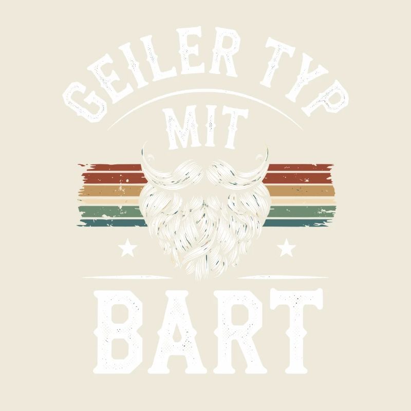 Geiler Typ Mit Bart Bartträger Barbier Vollbart