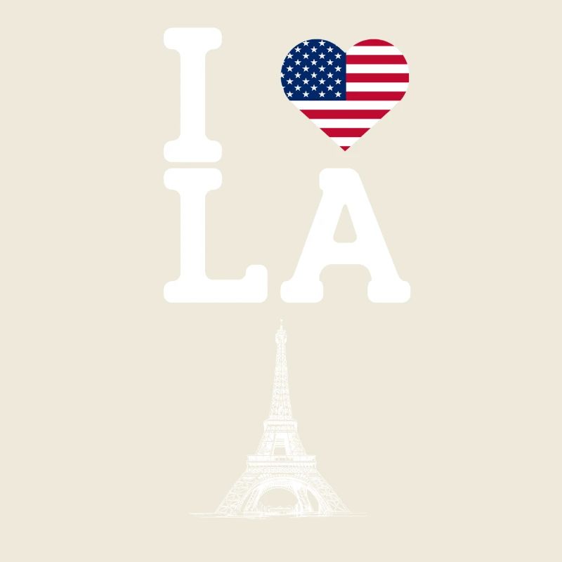 I Love LA Eiffel Tower Lover Cool Los Angeles Pun