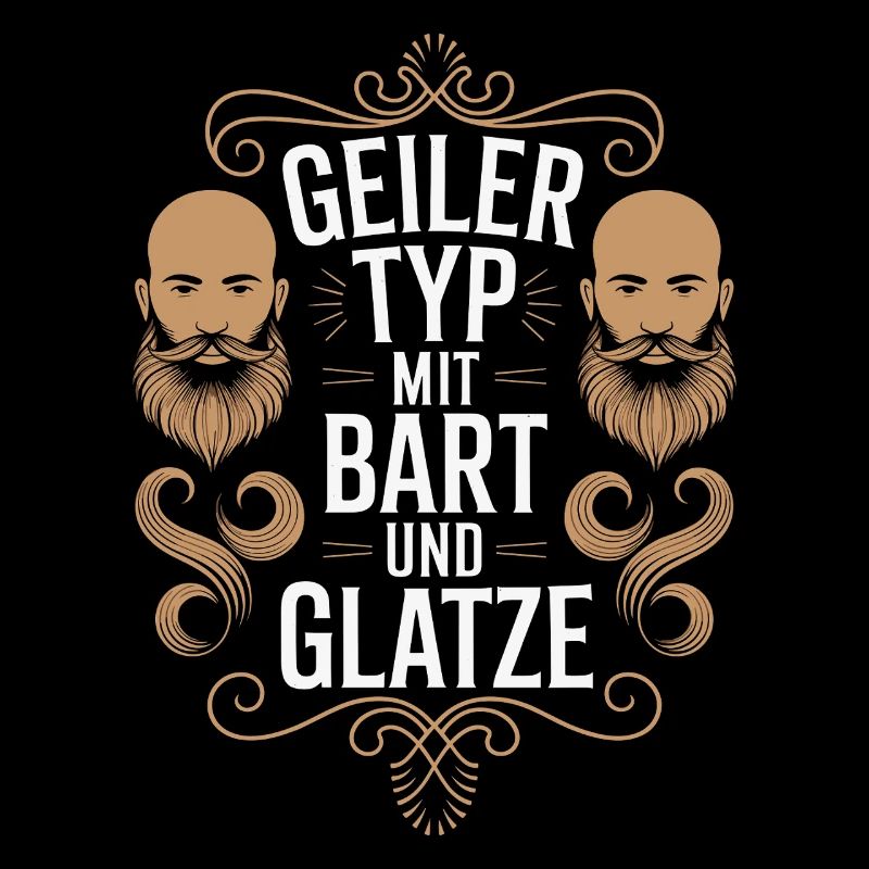 guy with beard & bald head beard wearer