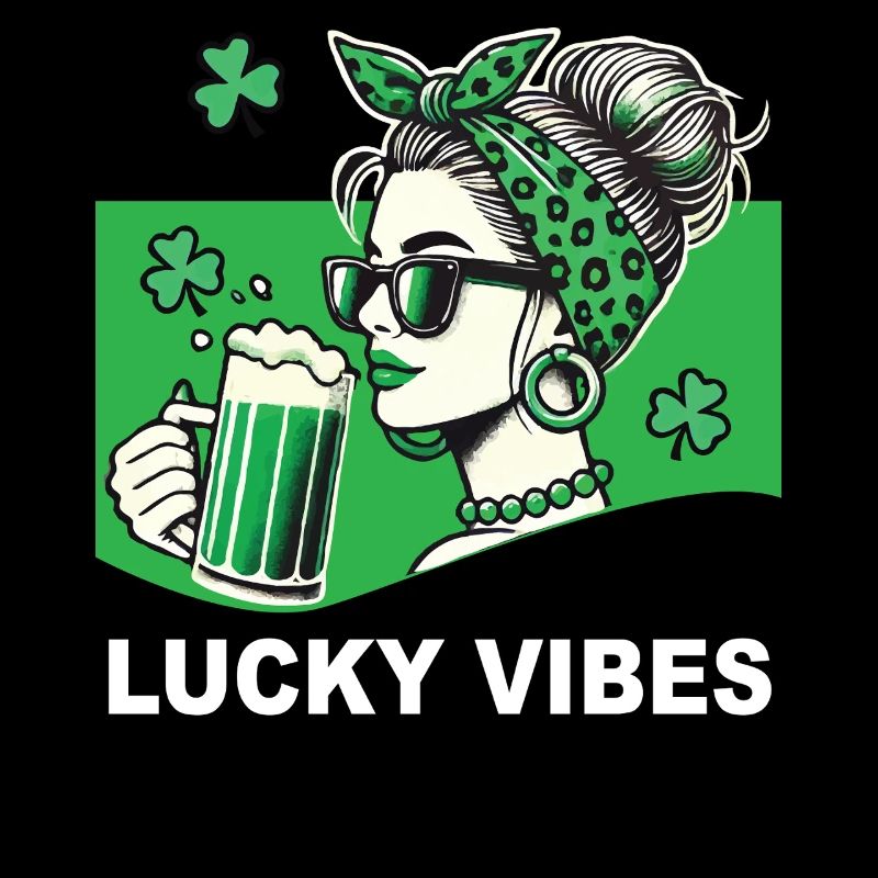 St. Patrick's Day Lucky Vibes Shamrock