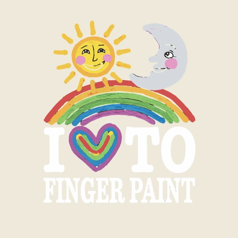 I Love Finger Paints Sun Moon Rainbow