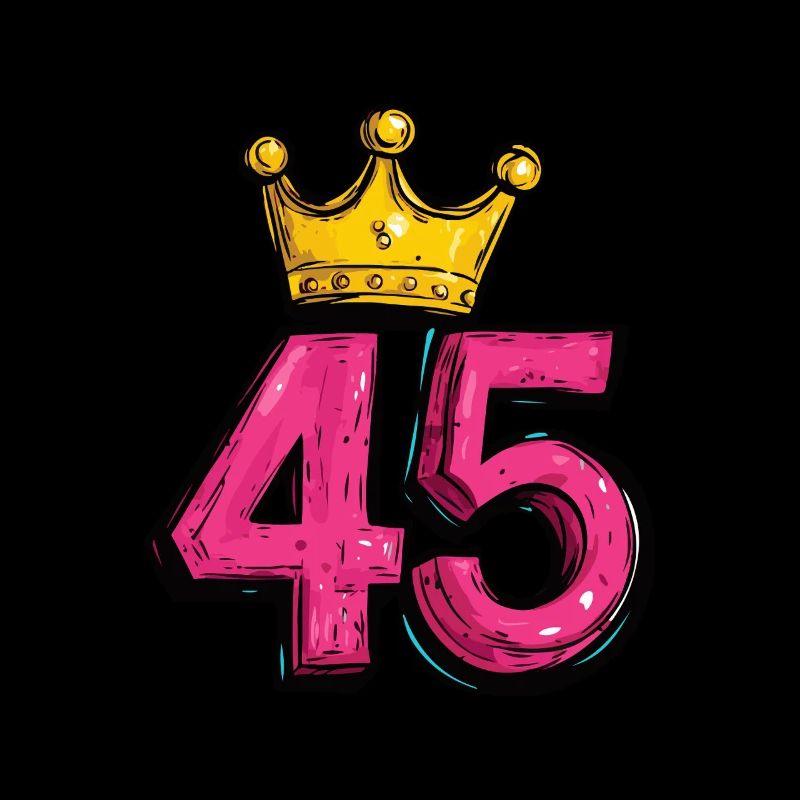45 Number Jersey Crown