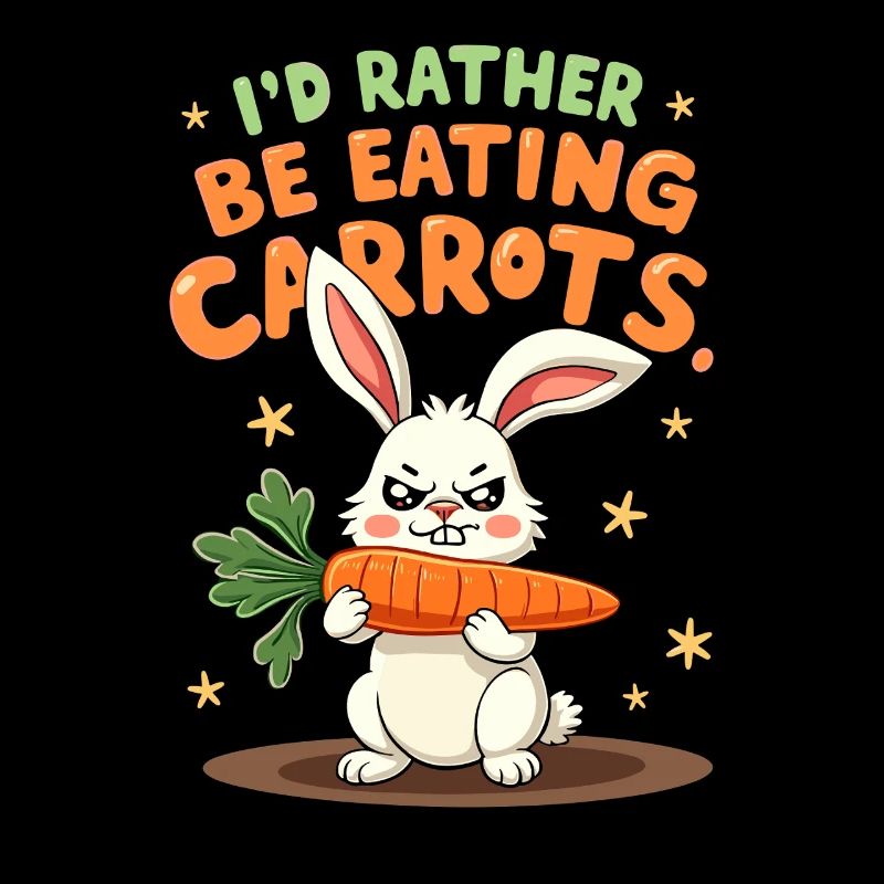 Grumpy Bunny Sarcastic Animal Design