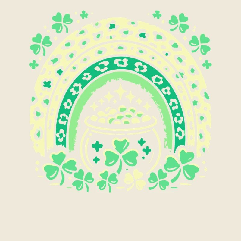 Rainbow Shamrock Magie de la Saint-Patrick