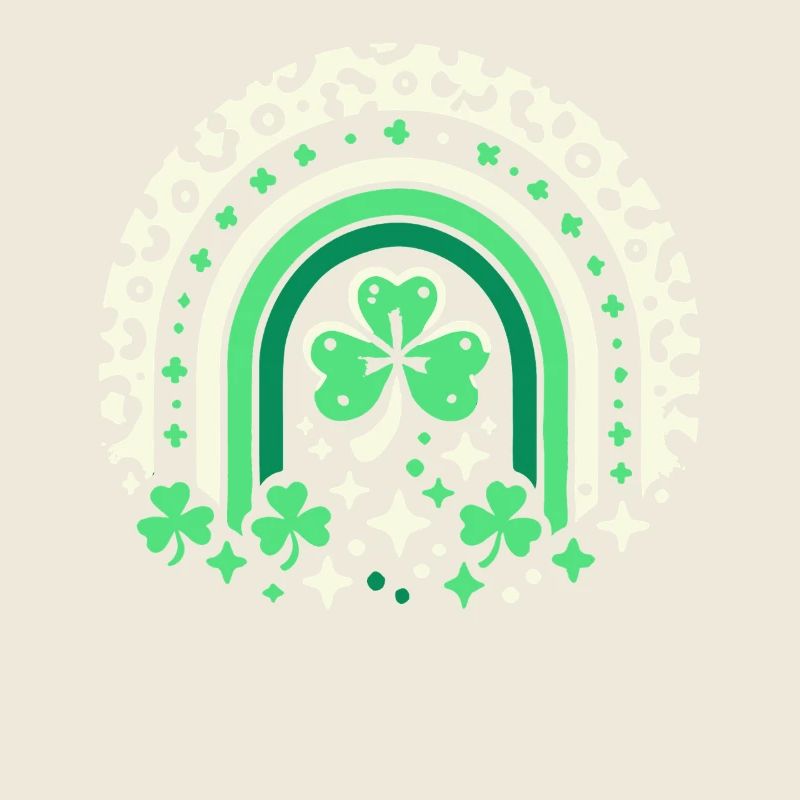 Saint-Patrick trèfle arc-en-ciel chance