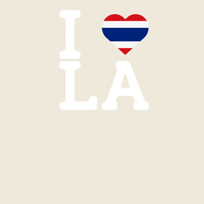I Love LA Cool Wrong Flag Thaliand Lover America