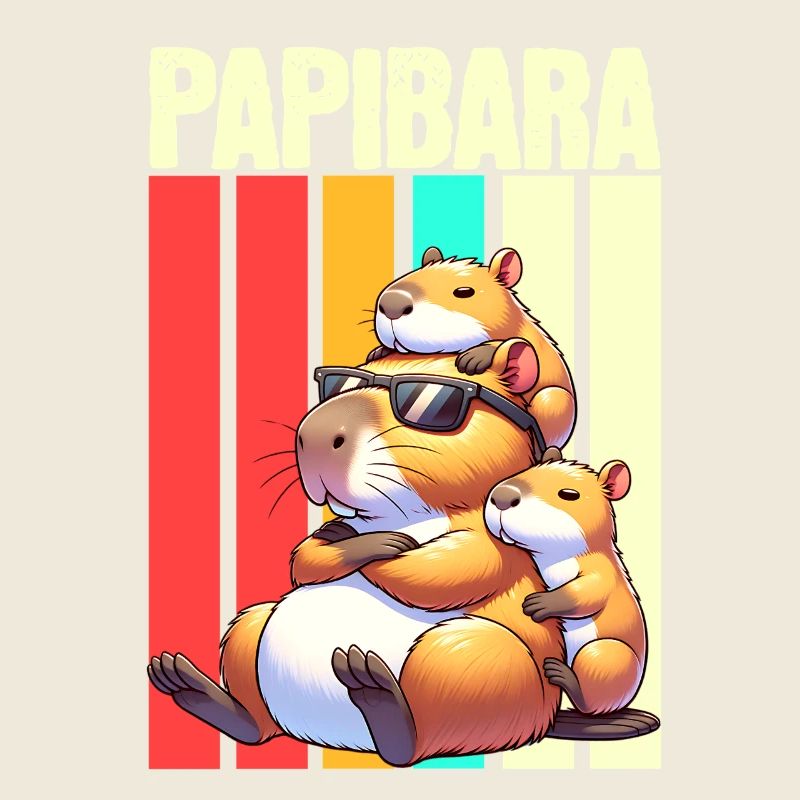 Papibara Capybara Vater Papa
