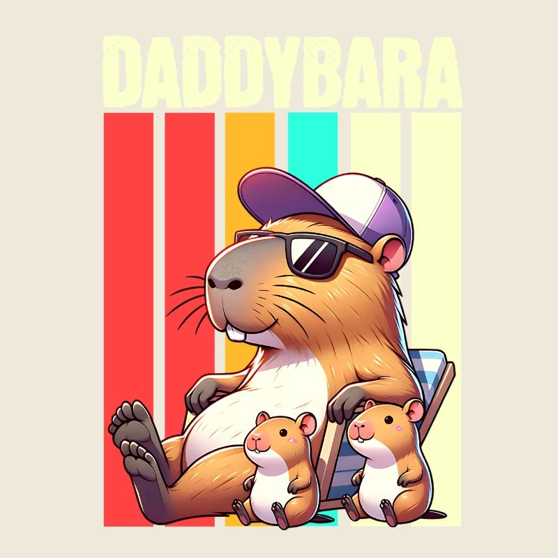 Daddybara Capybara Père Papa