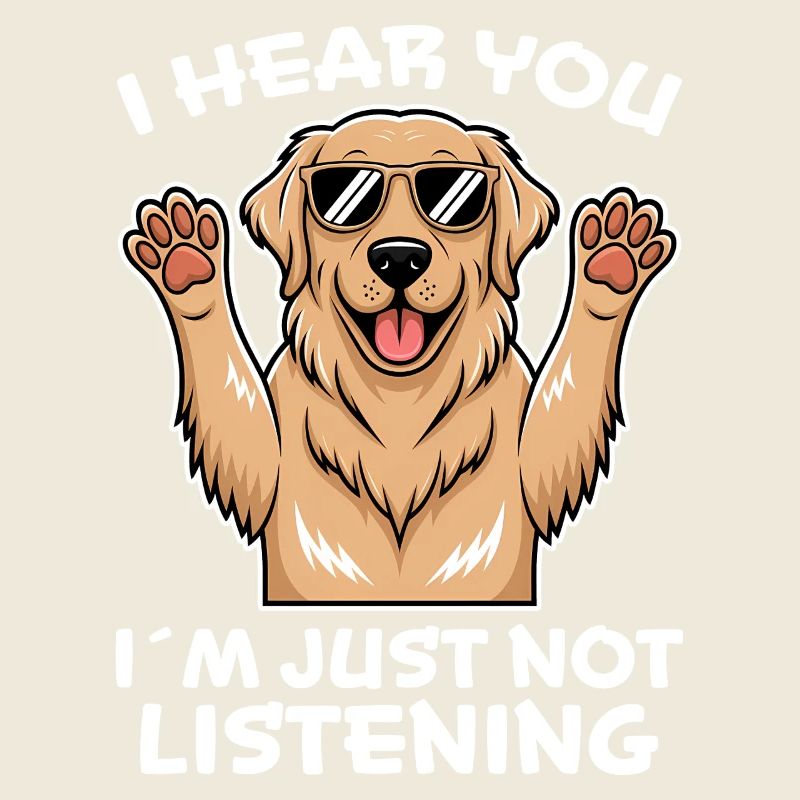 Golden Retriever Spruch Golden Retriever Geschenk