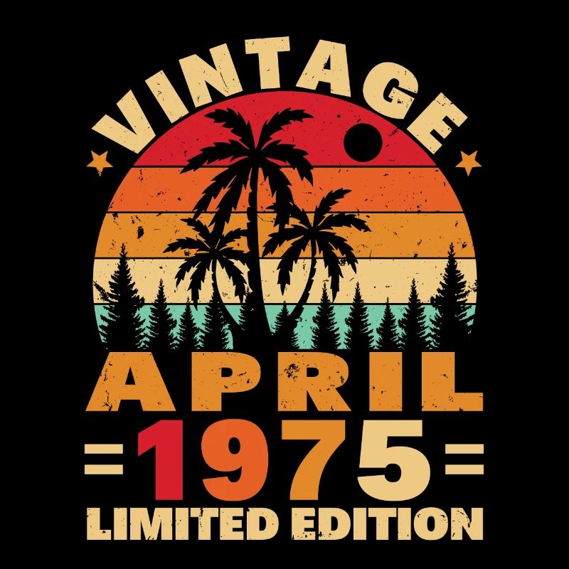 April 1975 Vintage Geburtstagsgeschenk