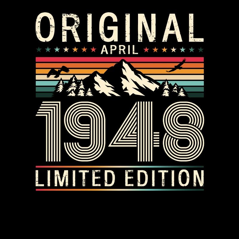 77th Birthday Original April Vintage 1948