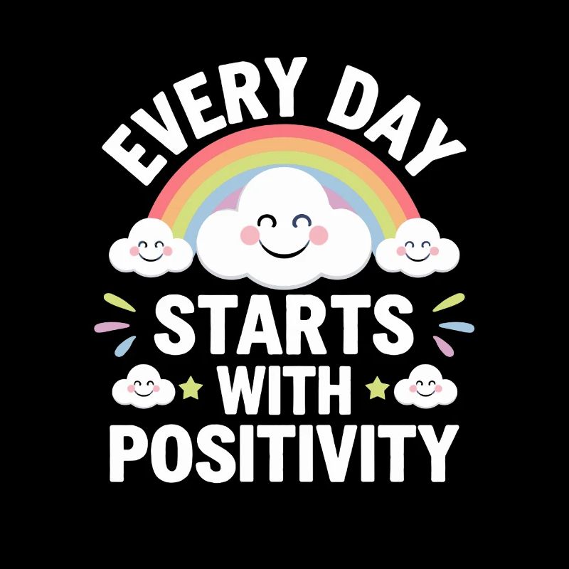 Chaque jour commence par un arc-en-ciel de positivité