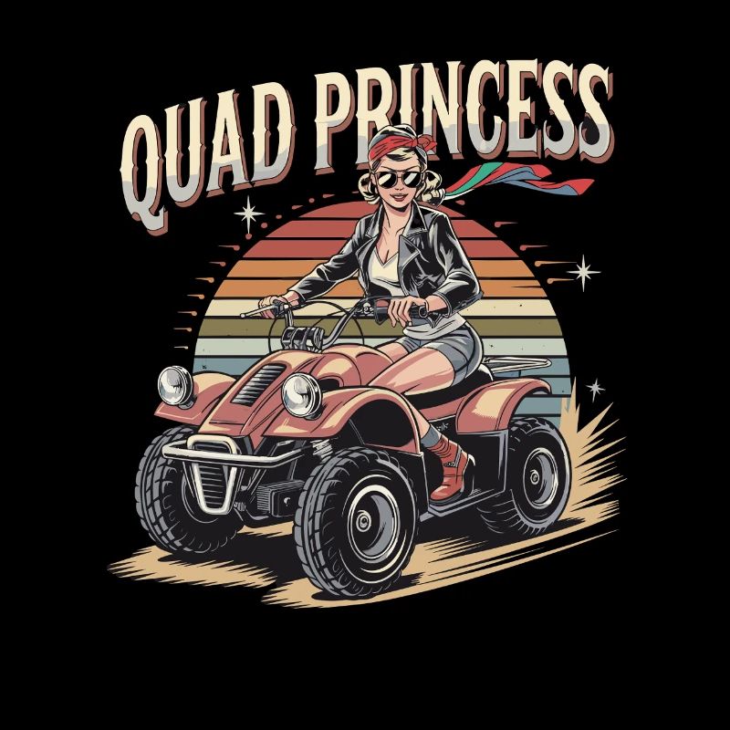Quad Princess Abenteuer im Retro-Stil