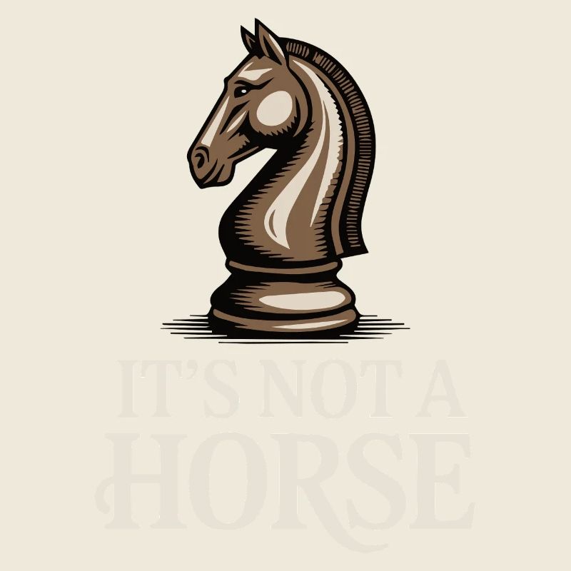 Ce n’est pas un cheval Chess Knight Game Échiquier