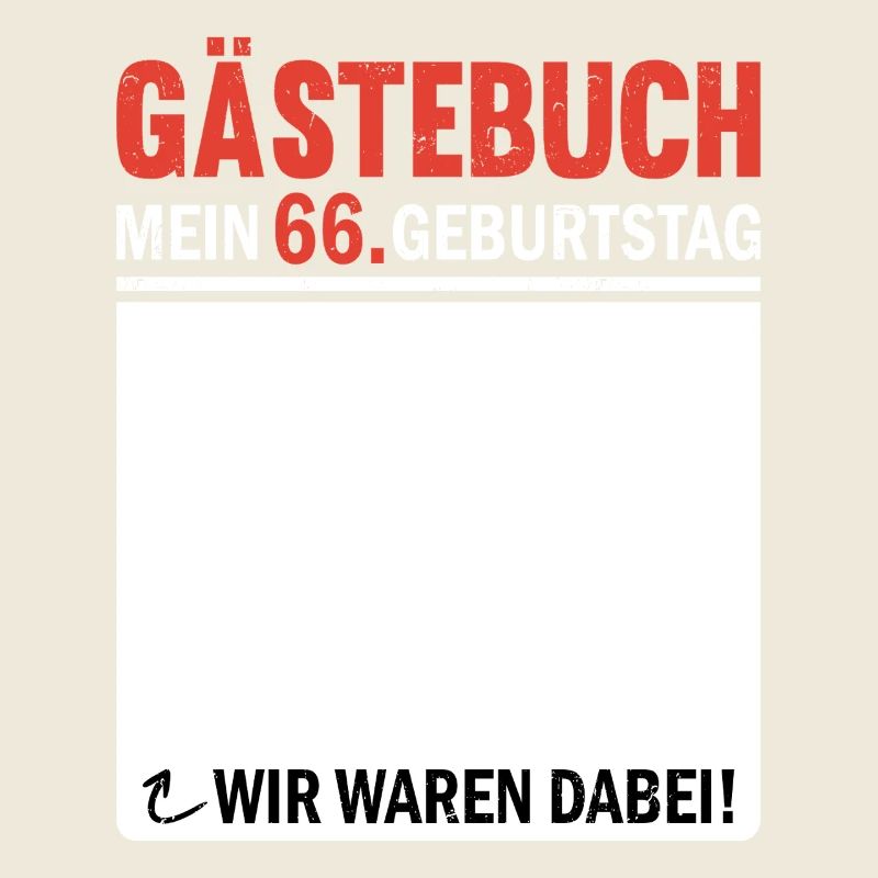 Gästebuch 66 Geburtstag Wir Waren Dabei