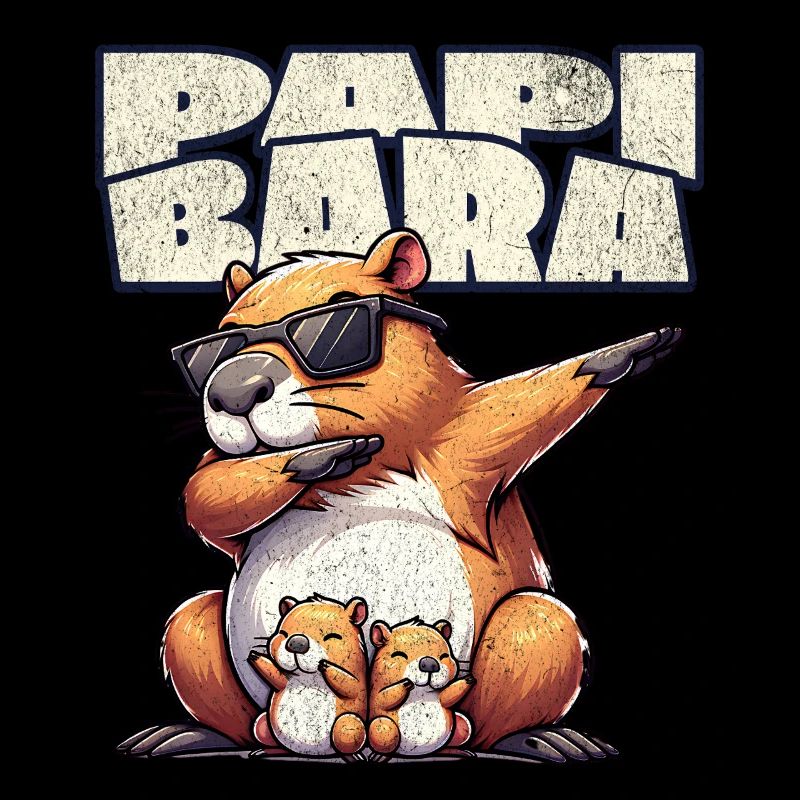 Papibara Capybara Vater Papa