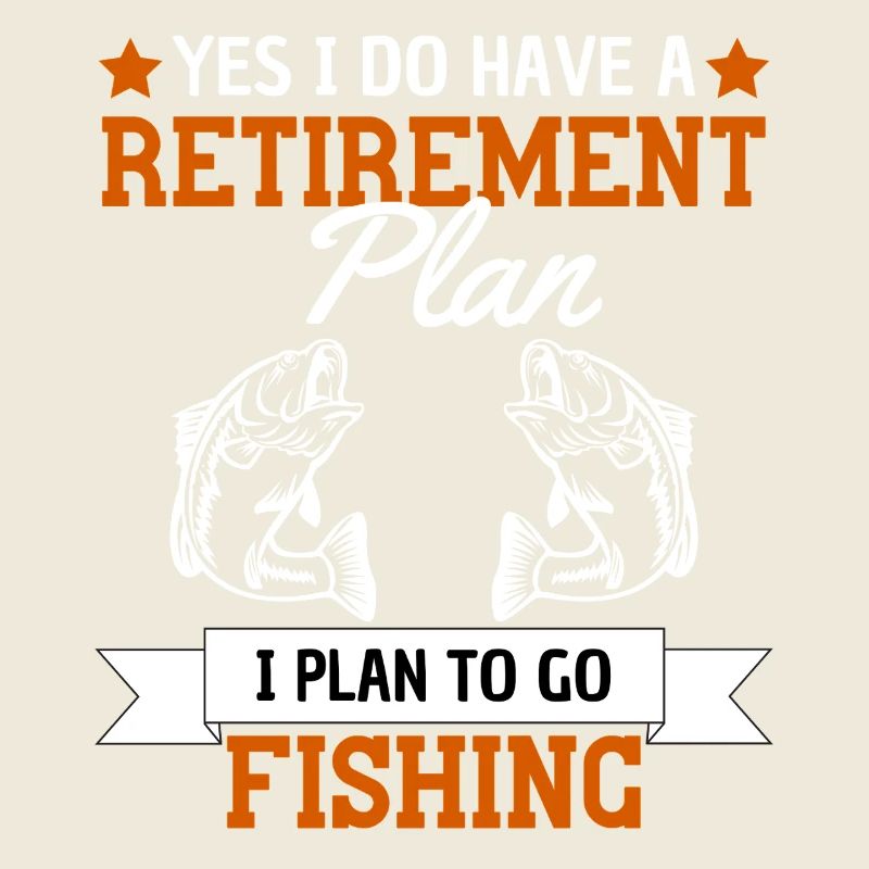 Funny Pensioner Angler Saying Retirement