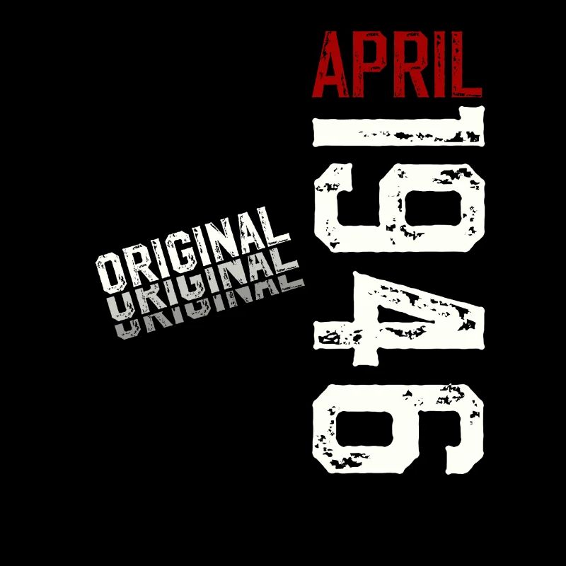 80th Birthday Original April Born 1946