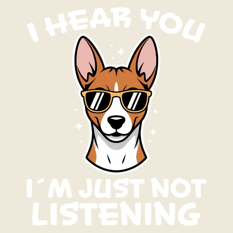 Basenji Dire Chiens Drôle Basenji Cadeau