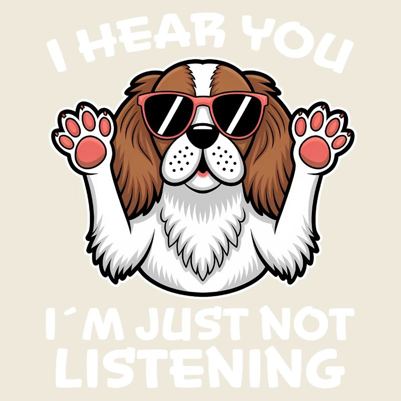 Cavalier King Charles Spaniel Spruch Hund Geschenk