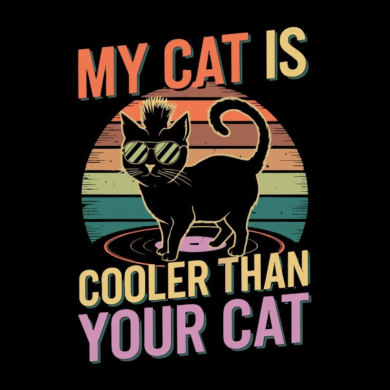 Meine Katze Ist Cooler Als Deine Katze Retro