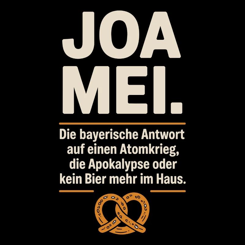Joa Mei Bayerischer Sarkasmus Egal Dialekt Bier