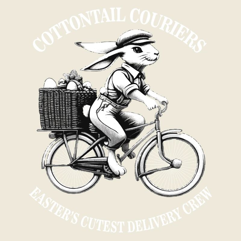 Courrier à queue de coton de Pâques Esthétique rétro