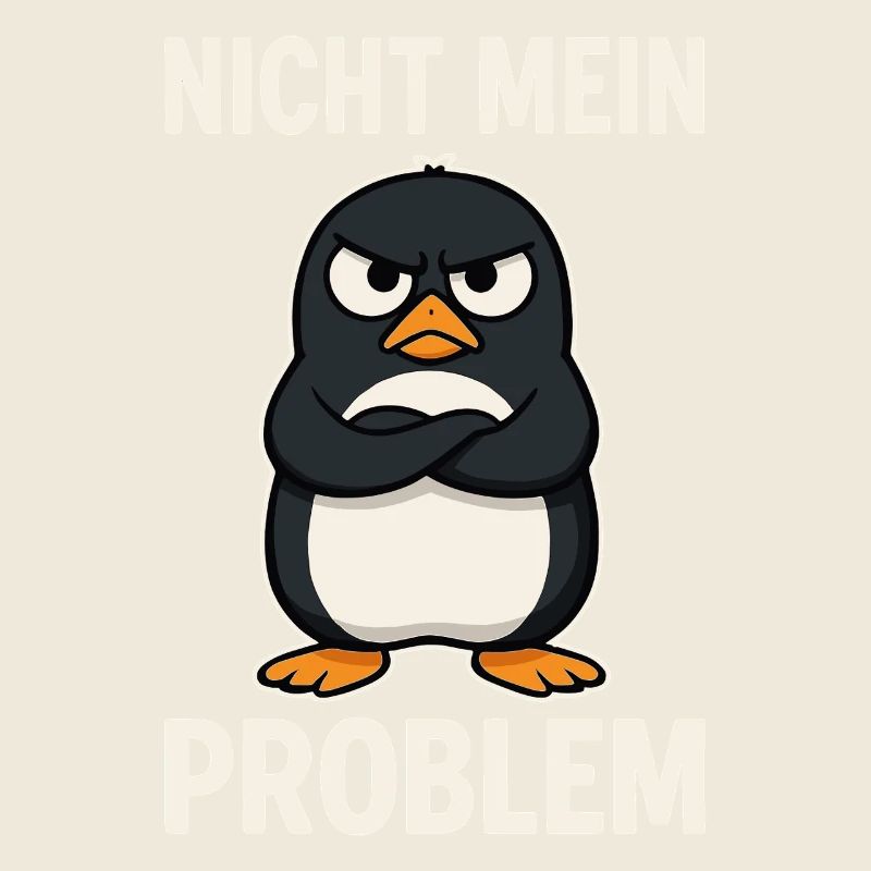 Grimmiger Pinguin – Nicht mein Problem