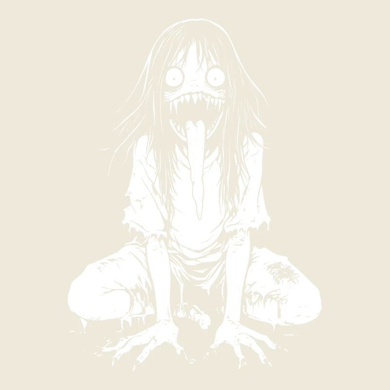 Dämonisches Mädchen – J-Horror Creep Design