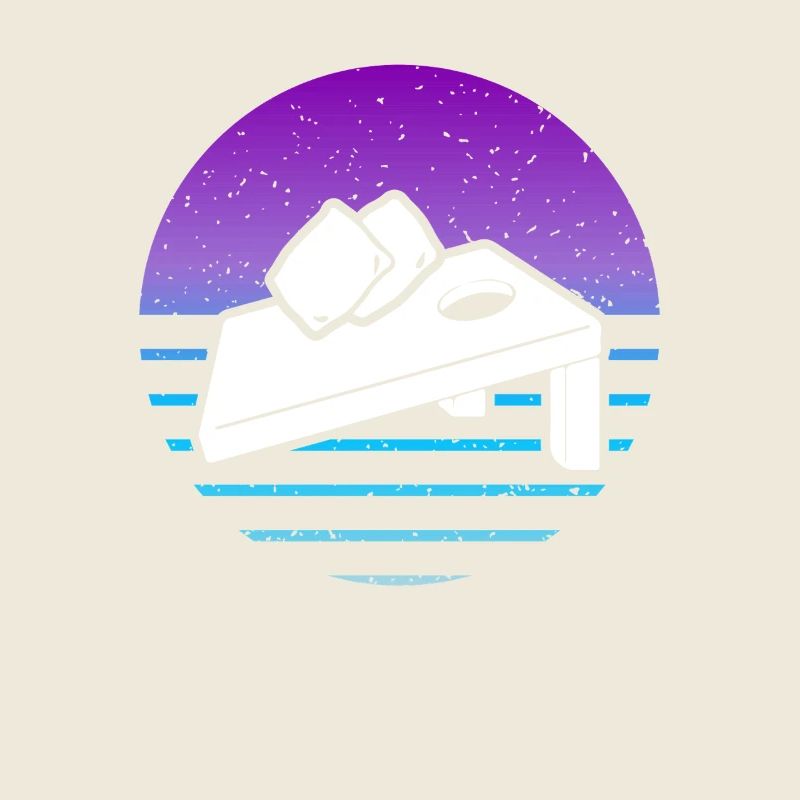 Cornhole Player Design de style rétro