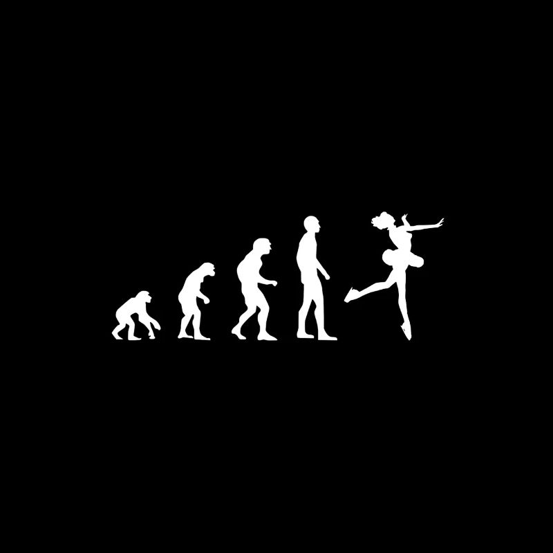 Evolution Figure Skating Hobby Sports Funny