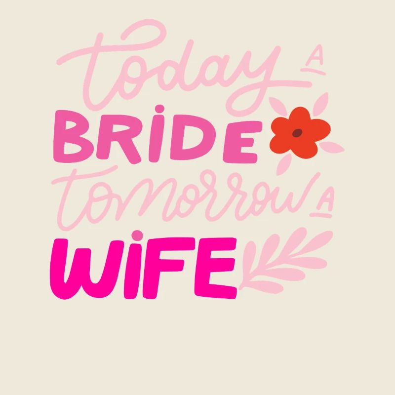 Heute eine Braut, morgen eine Ehefrau Junggesellenabschied Braut