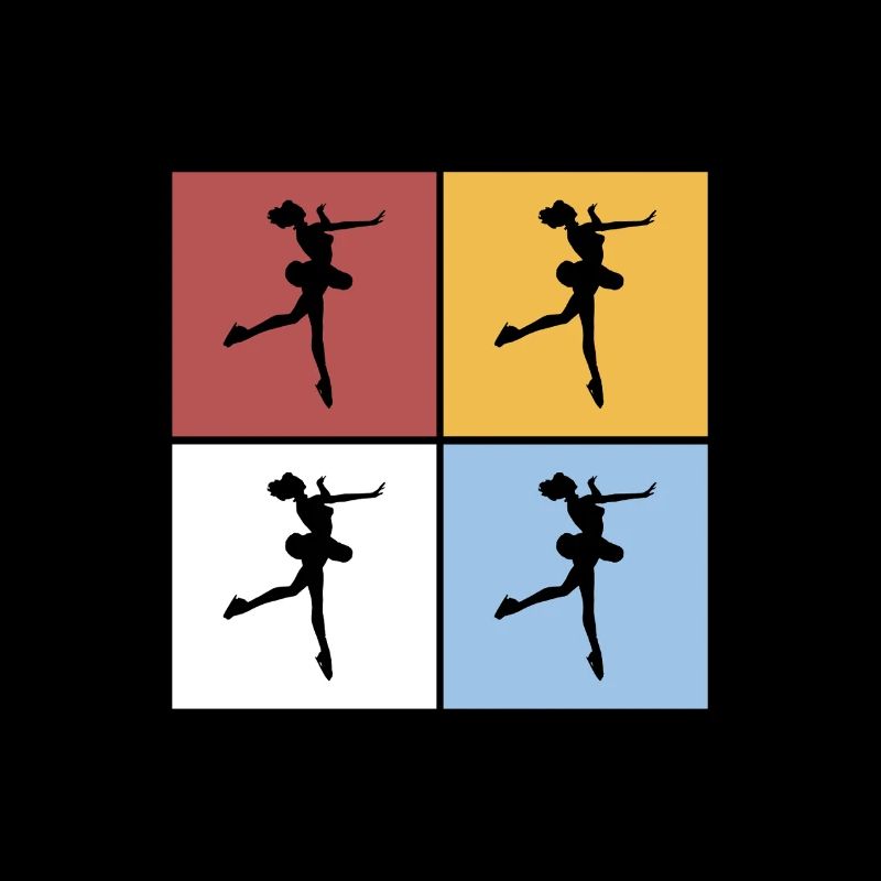 Quadrate Figure Skating Eiskunstlauf Sport Hobby