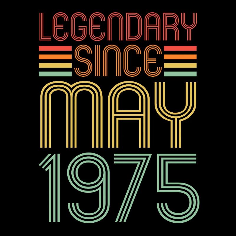 Legendär seit Mai 1975, Retro, Geburtstag