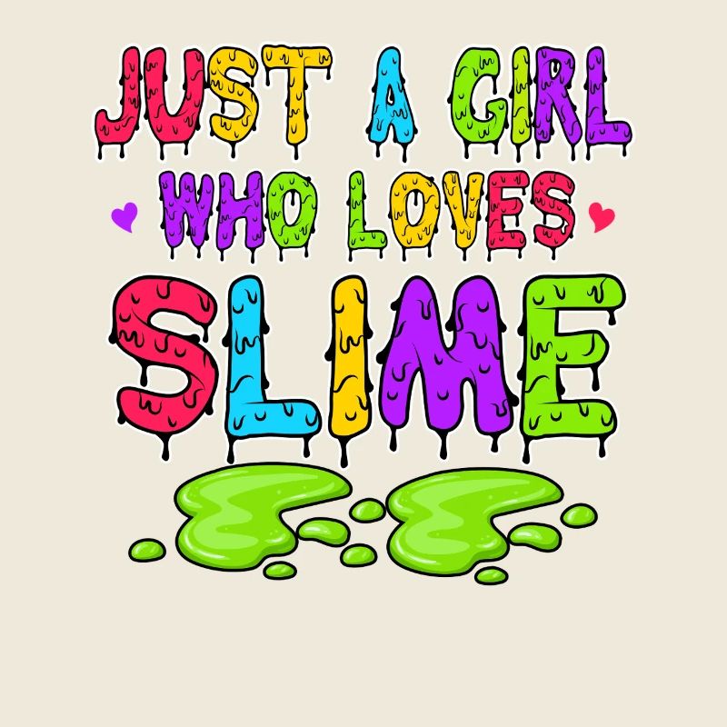 Nur Ein Mädchen Das Schleim Liebt Bunt