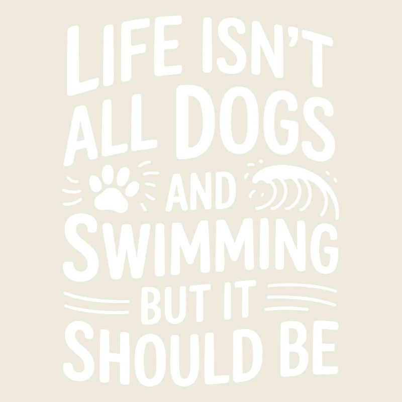 Natation Dire Chiens Drôle Natation Cadeau